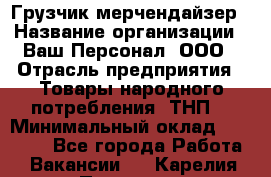 Грузчик-мерчендайзер › Название организации ­ Ваш Персонал, ООО › Отрасль предприятия ­ Товары народного потребления (ТНП) › Минимальный оклад ­ 18 000 - Все города Работа » Вакансии   . Карелия респ.,Петрозаводск г.